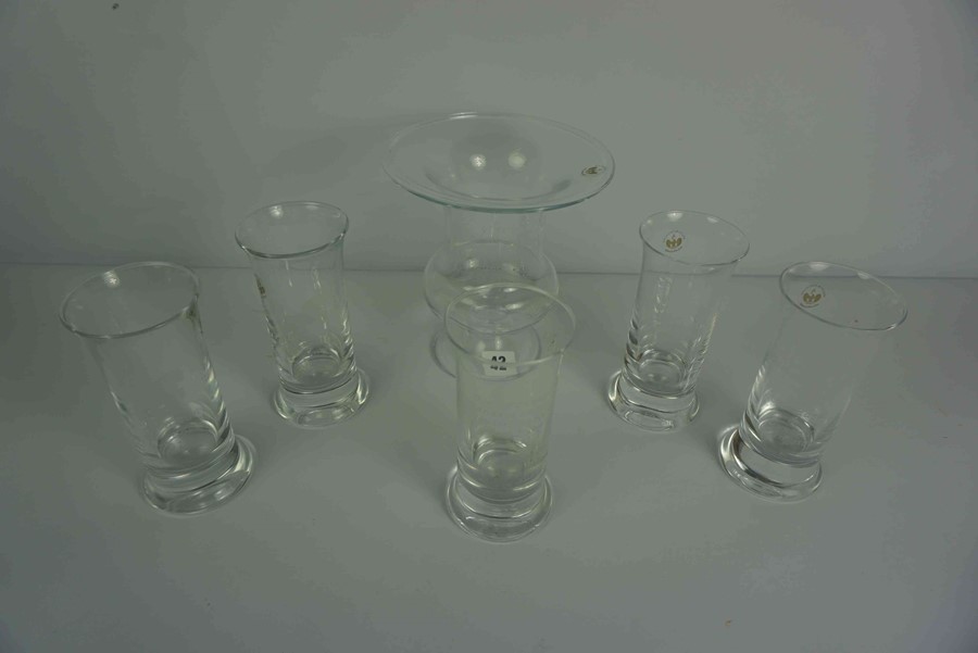 Holmgaard of Sweden, Glass Presentation Set, Etched to all pieces for the Pony / Horse show in