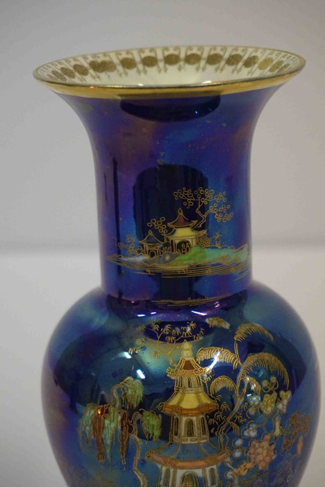 Pair of Carlton Ware "Chinaland" Lustre Vases, Of Baluster form, Decorated with Enamel and Gilded - Image 10 of 12