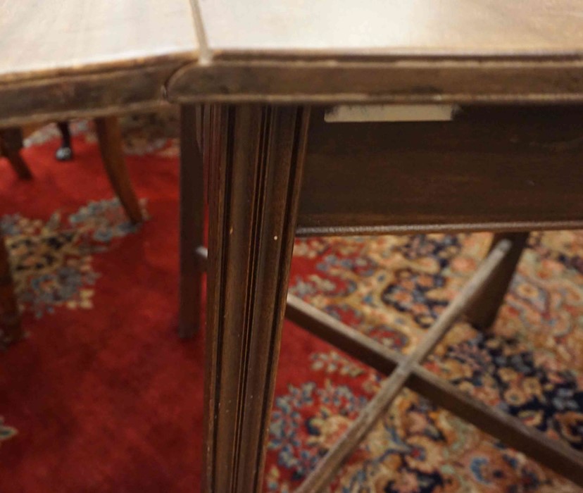 Gordon Russell, Mahogany Drop Leaf Table, Stamped to the underside Russell GR with Crown motif, - Image 3 of 3