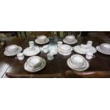 Noritake "Blossom Mist" Porcelain Dinner Set, To include a Tureen, Dinner plates, Soup bowls,