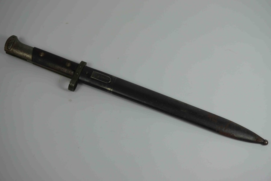 Imperial German Seitengewehr (Bayonet) Marked CSZ D to the top of Blade, Having a Metal Pommel and - Image 2 of 6