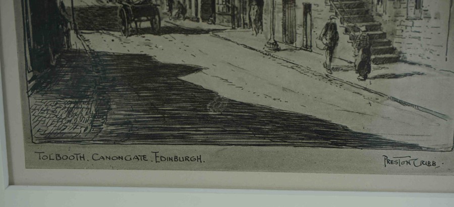 Preston Cribb "Tolbooth Canongate Edinburgh" Etching, 21cm x 13cm - Image 2 of 3