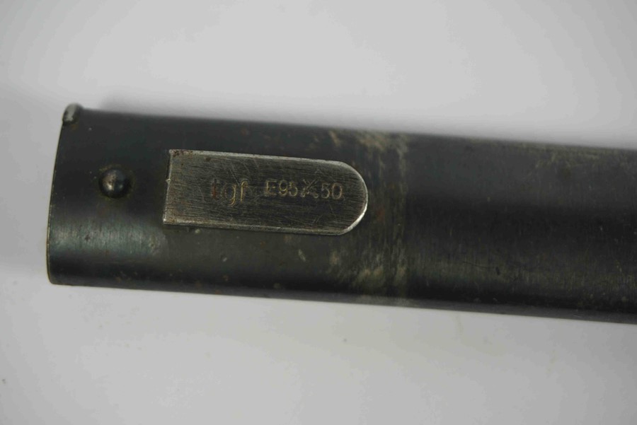 Imperial German Seitengewehr (Bayonet) Marked CSZ D to the top of Blade, Having a Metal Pommel and - Image 6 of 6