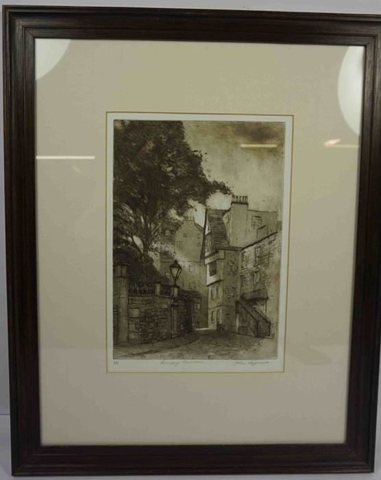 John Heywood (Scottish) "Ramsay Gardens" Signed Limited Edition Print, No 2 of 50, Signed in Pencil, - Image 2 of 4