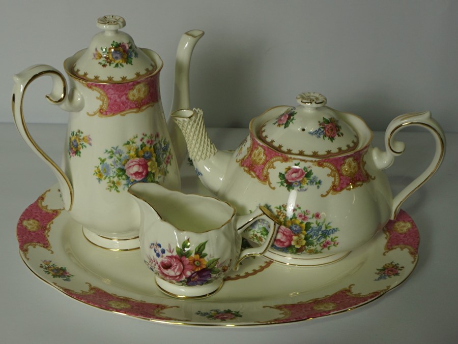 Box of Tea China, To include a part set of "Lady Carlyle" by Royal Albert and a part set by Aynsley,
