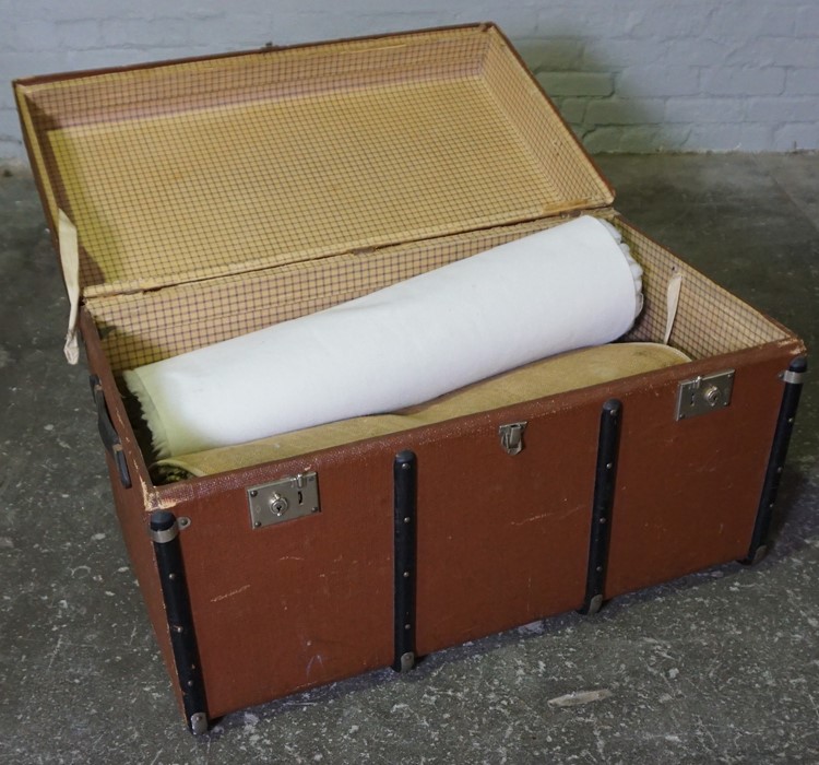 Vintage Travel Trunk with Contents