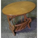 Ercol Style Oak Magazine Table, 56cm high, 60cm wide