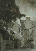 John Heywood (Scottish) "Ramsay Gardens" Signed Limited Edition Print, No 2 of 50, Signed in Pencil,