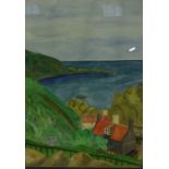 Margaret Laing "St Abbs" and "Bridge at Grez" Watercolour and Acrylic, 38cm x 27cm, 22cm x 39.