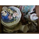 Two Boxes of China and Glass