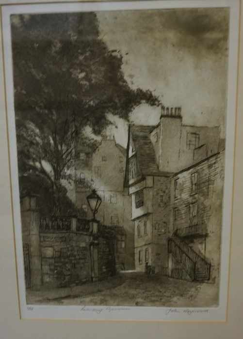 John Heywood (Scottish) "Ramsay Gardens" Signed Limited Edition Print, No 2 of 50, Signed in Pencil, - Image 6 of 6