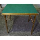 Vintage Folding Card Table, 81cm high, 81cm wide