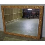 Modern Gilt Framed Wall Mirror, 92cm high, 118cm wide