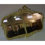 French Style Painted Wall Mirror, 58cm high, 86cm wide