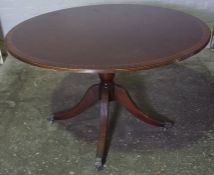 Reproduction Pedestal Table, 75cm high, 120cm wide