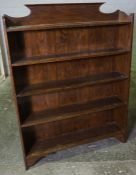 Vintage Oak Open Bookcase, 15cm high, 92cm wide, 20cm deep