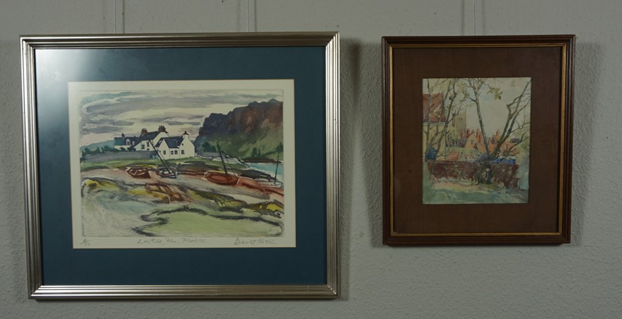 David Koster (British B 1926) "Lowtide Rhu, Plockton" Signed Limited Edition MIxed Media, No 4 of - Image 3 of 3