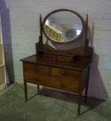 Vintage Mahogany Dressing Table, 105cm high, 107cm wide, 51cm deep