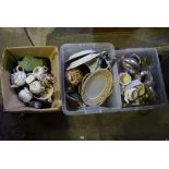 Three Boxes of China and Sundries