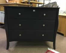 Modern Painted Chest of Drawers, 80cm high, 97cm wide, 44cm deep