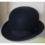 Gents Bowler Hat, Retailed by Carswell of Glasgow, Internal Dimensons 15cm