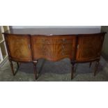 Reproduction Mahogany Sideboard, 87cm high, 168cm wide, 52cm deep