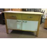 Pine Kitchen Cabinet, 91cm high, 146cm wide, 65cm deep