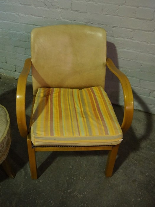 Three Assorted Chairs, 80cm high, Also with a Stool, (4) - Image 3 of 4
