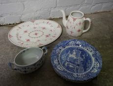 Box of China, To include Danish Pottery and Copeland Spode Plates etc