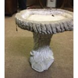 Garden Bird Bath style Pedestal, 40cm high, 44cm wide