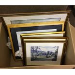 Box of Assorted Prints, (7)