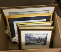 Box of Assorted Prints, (7)