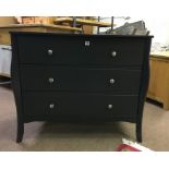 Modern Painted Chest of Drawers, 80cm high, 97cm wide, 44cm deep