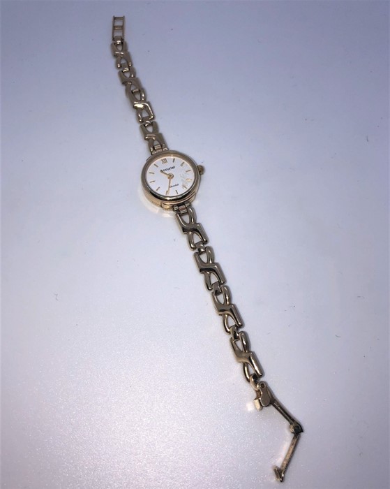 Accurist 9ct Gold Ladies Wristwatch, The White Dial Having Baton Markers, Stamped 375, Gross - Image 2 of 4