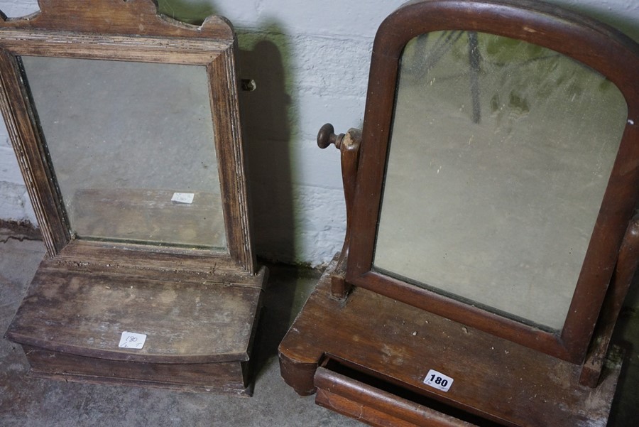 Two Victorian Toilet Mirrors, 55cm high, (2) - Image 2 of 2