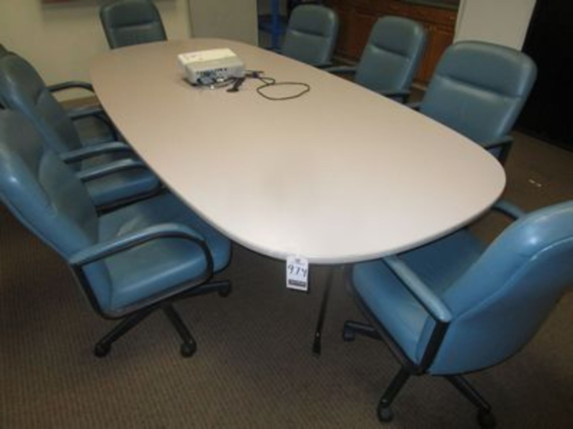 10' TRIPLE PED. FORM. TOP CONFERENCE TABLE