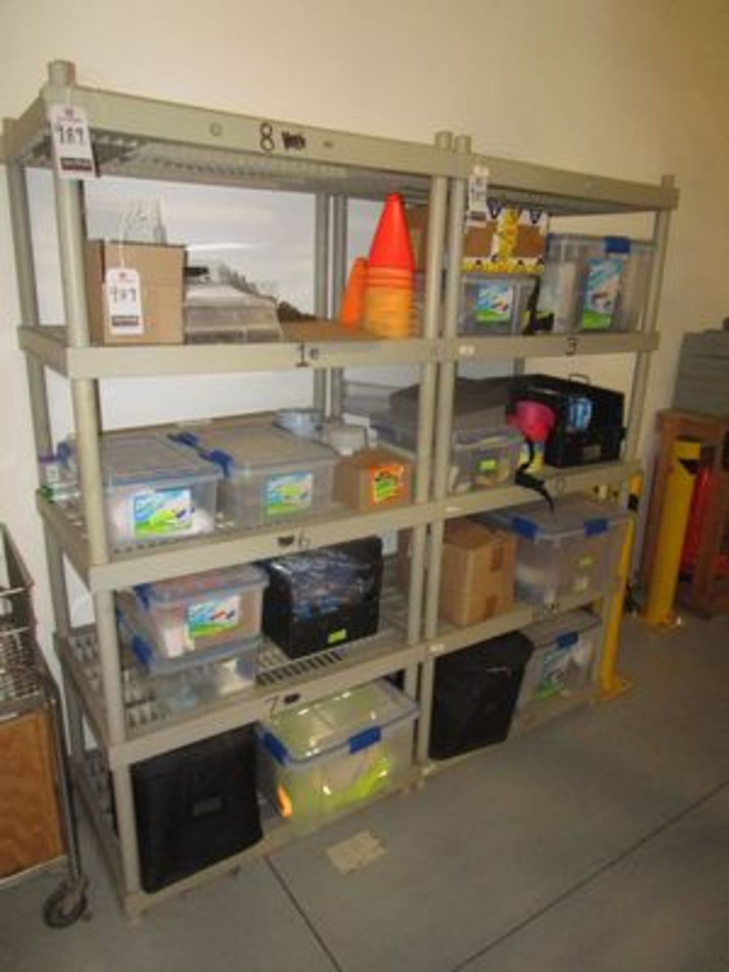 JOB LOT W/ POLY. SHELVING