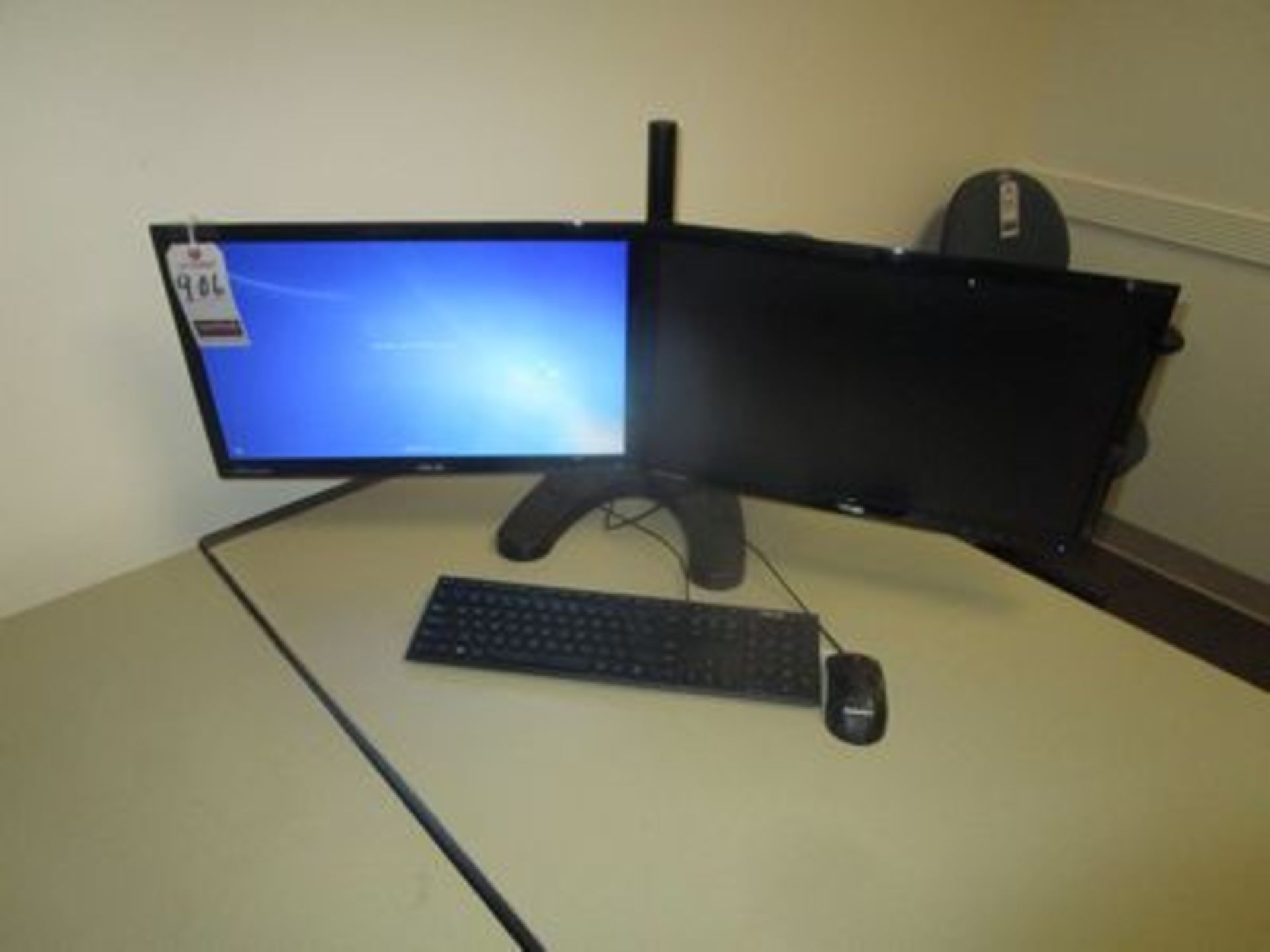 ASUS 21" FLAT MONITOR W/ DUAL MONITOR STAND