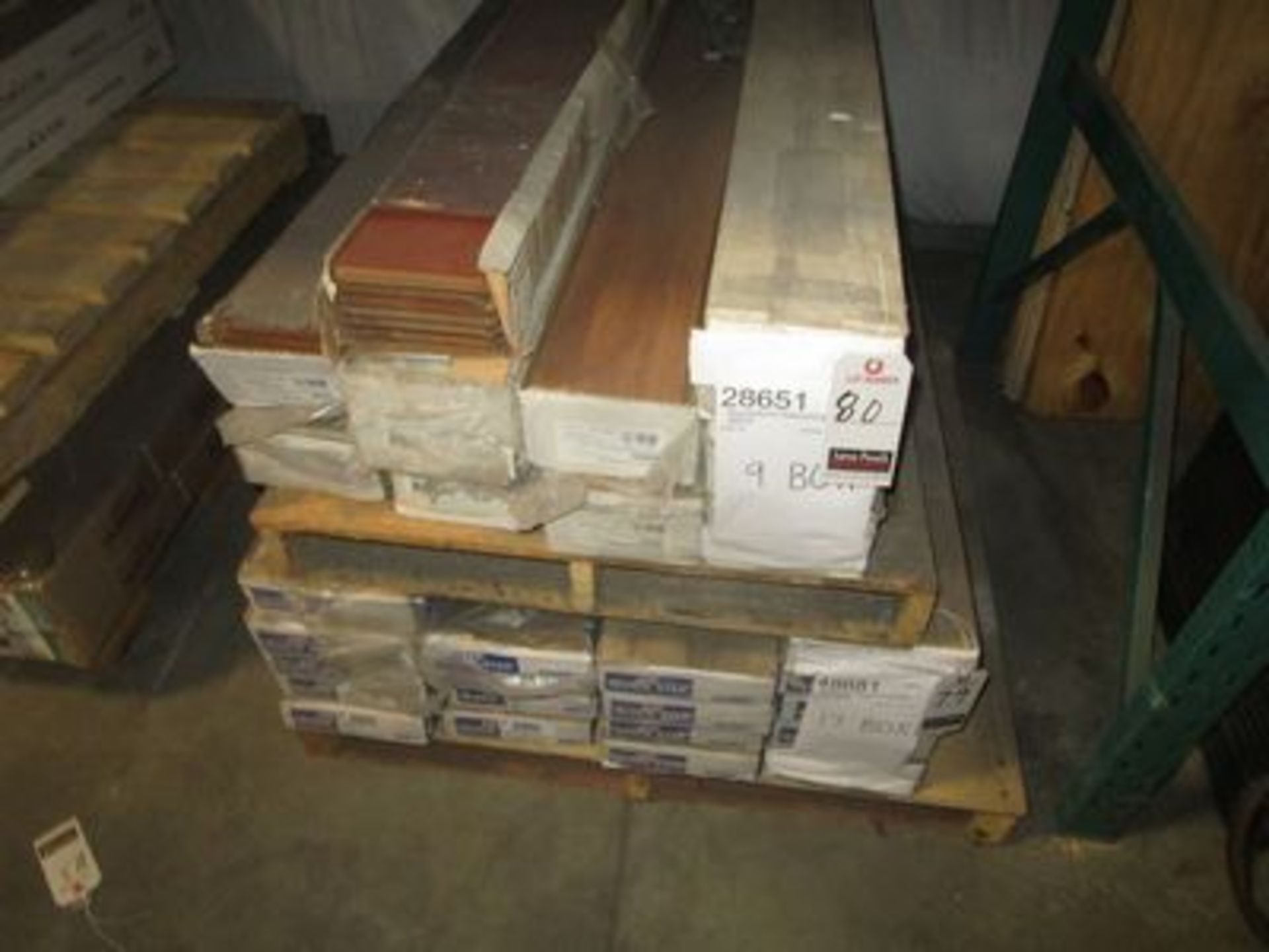 BOXES MANNINGTON 5"X48" BRAZILIAN CHERRY NATURAL T & G FLOORING, (14 S/F PER BOX)