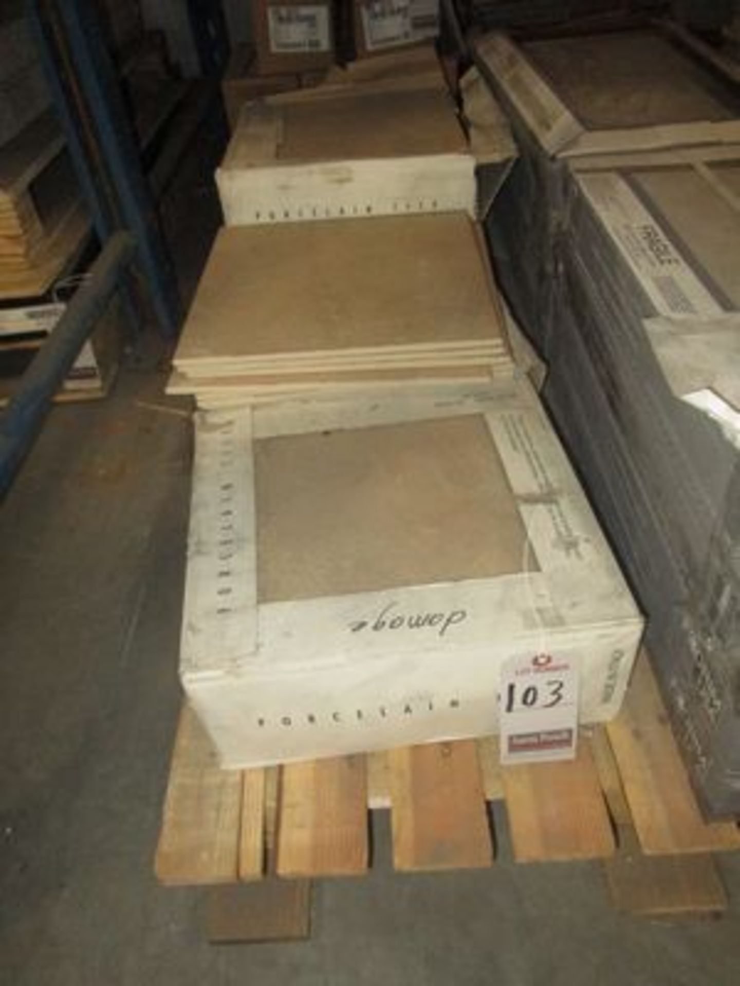 BOXES BROWN 13"X13" PORCELAIN TILE, (15 PCS. PER BOX)