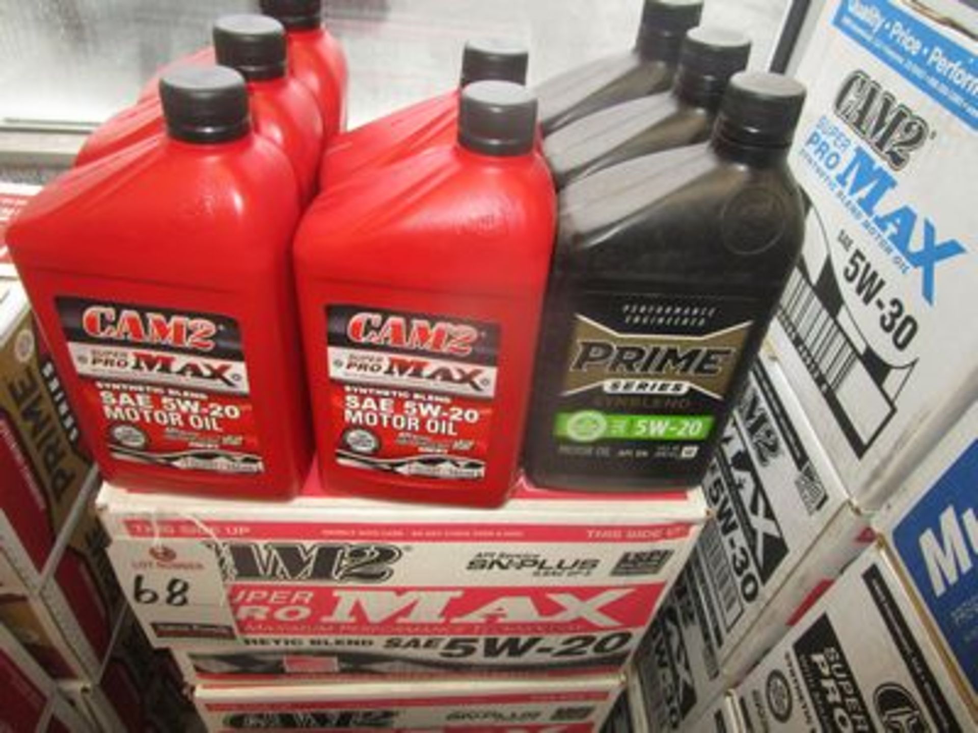 ASS'T CAM2 & PRIME 5W-20 MOTOR OIL BOTTLES, (1 QT. PER)