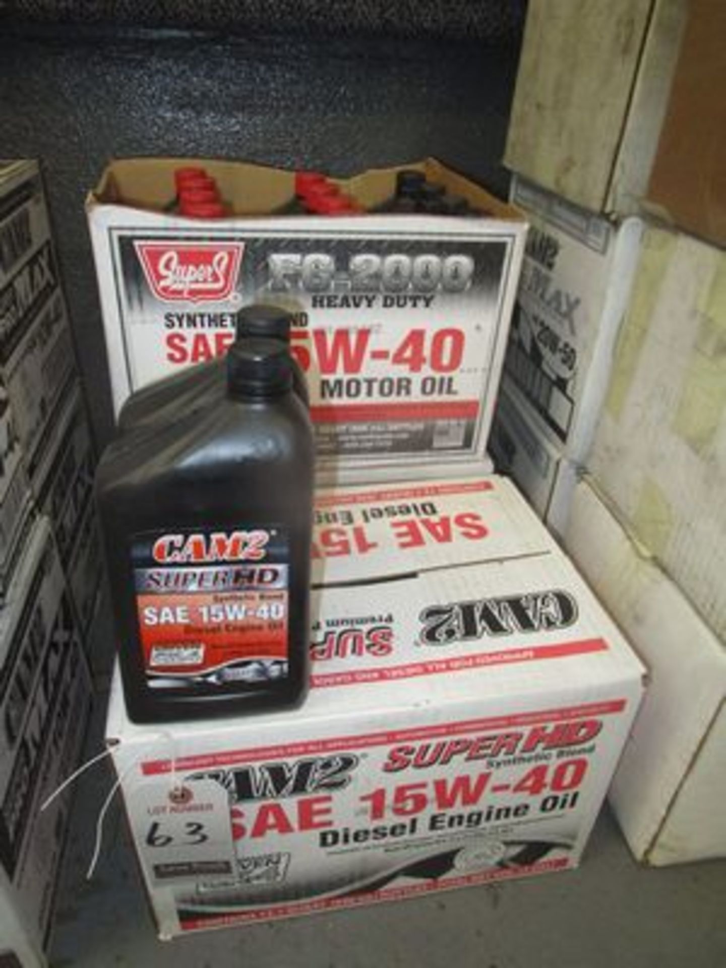 ASS'T CAM2 & SUPER-SYN 15W-40 MOTOR OIL, (1 QT. PER)