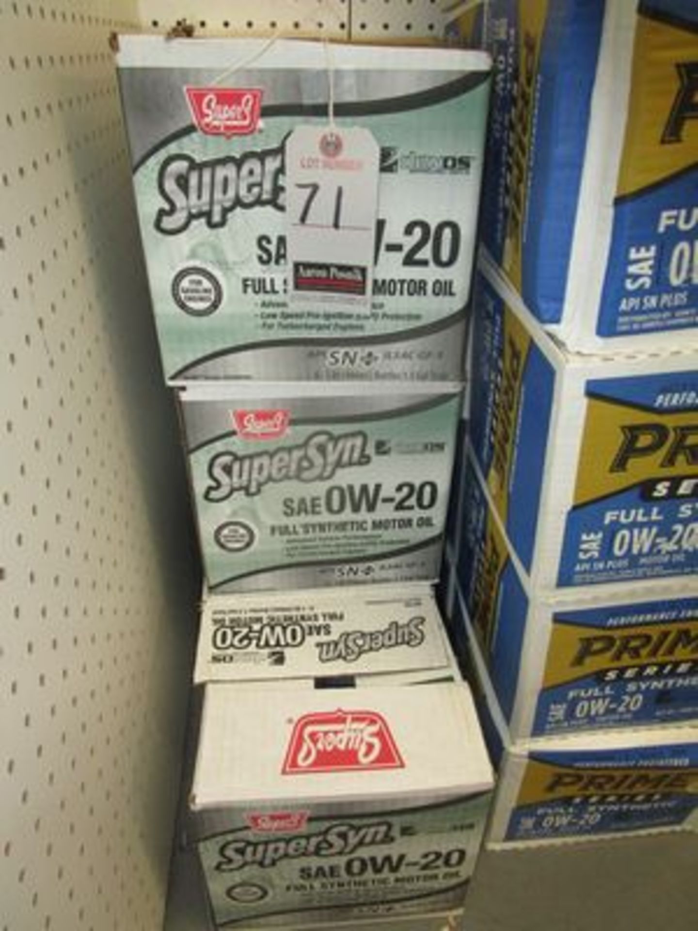 SUPER-SYN FULL SYNTHETIC 0W-20 MOTOR OIL BOTTLES, (1 QT. PER)