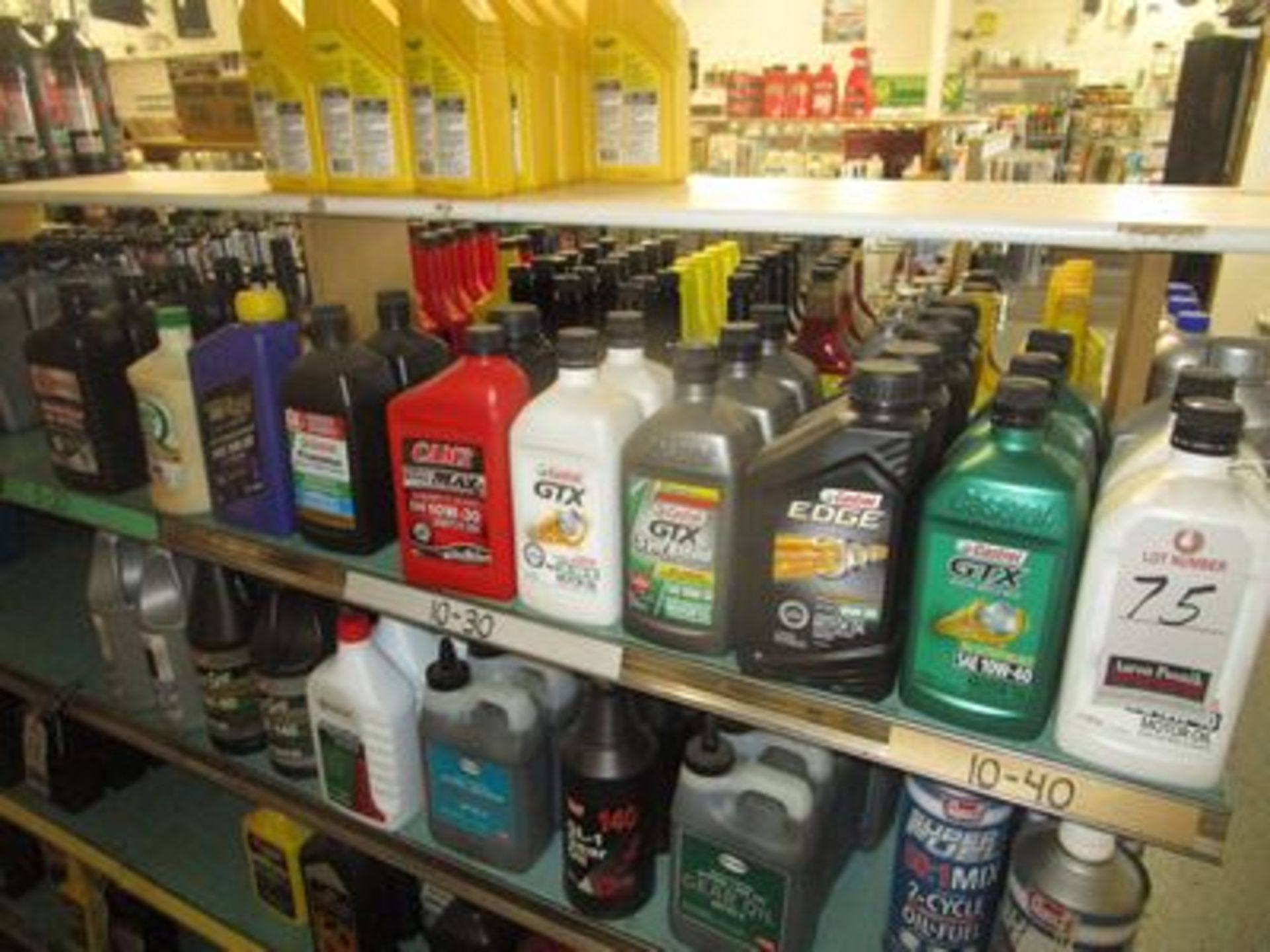 ASS'T BOTTLES MOTOR OIL & TRANSMISSION FLUID BOTTLES, (1 QT. PER)