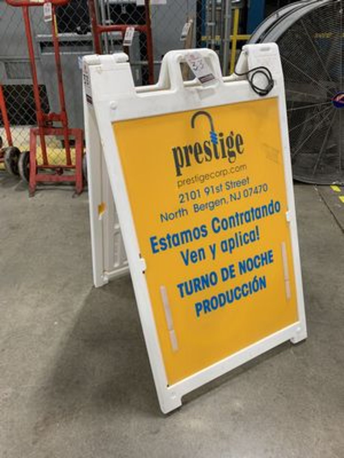 30" PLASTIC A-FRAME SIGN