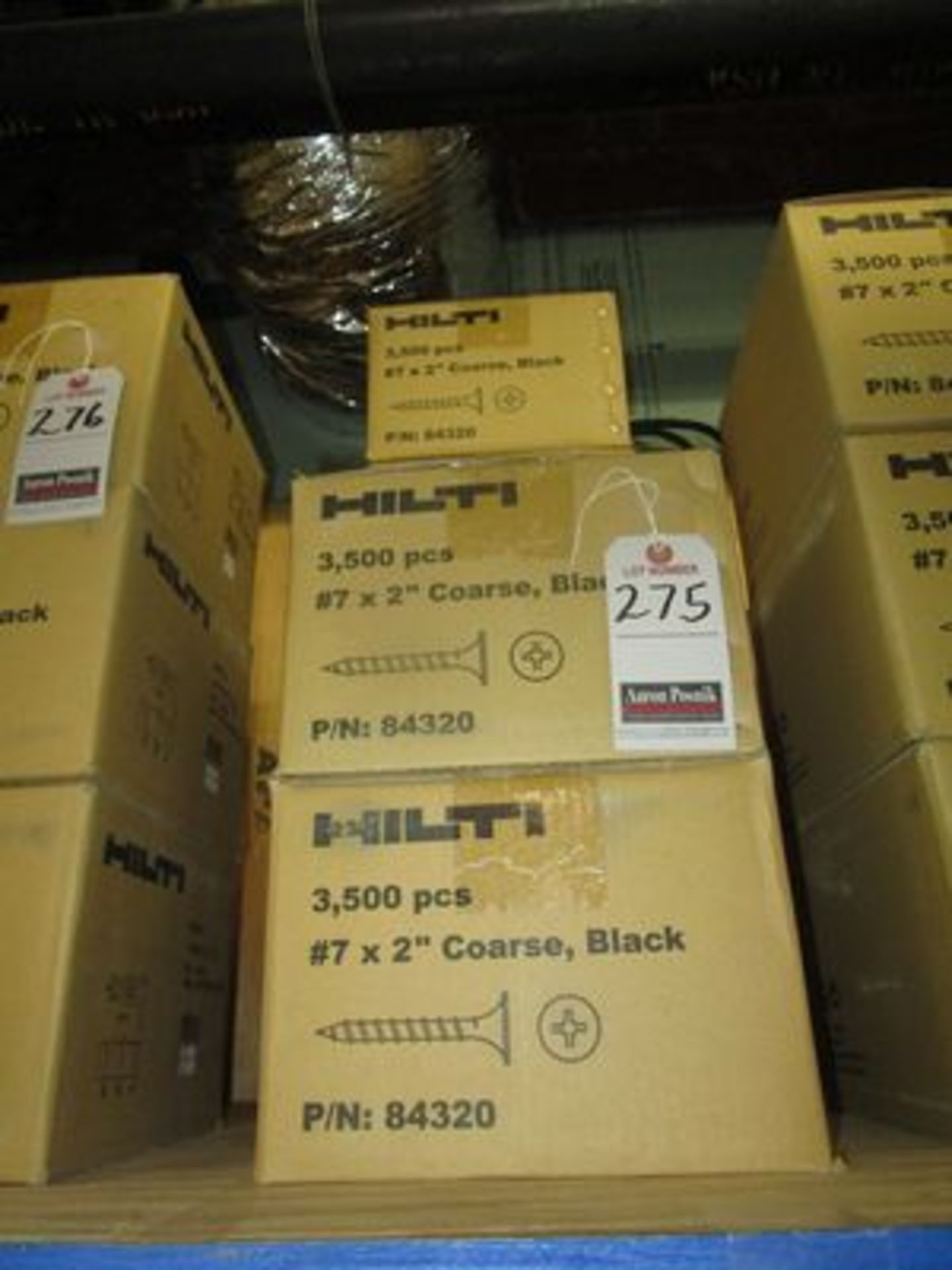 BX.'S HILTI 2" COARSE BLACK SCREWS, 3,500 PER BOX