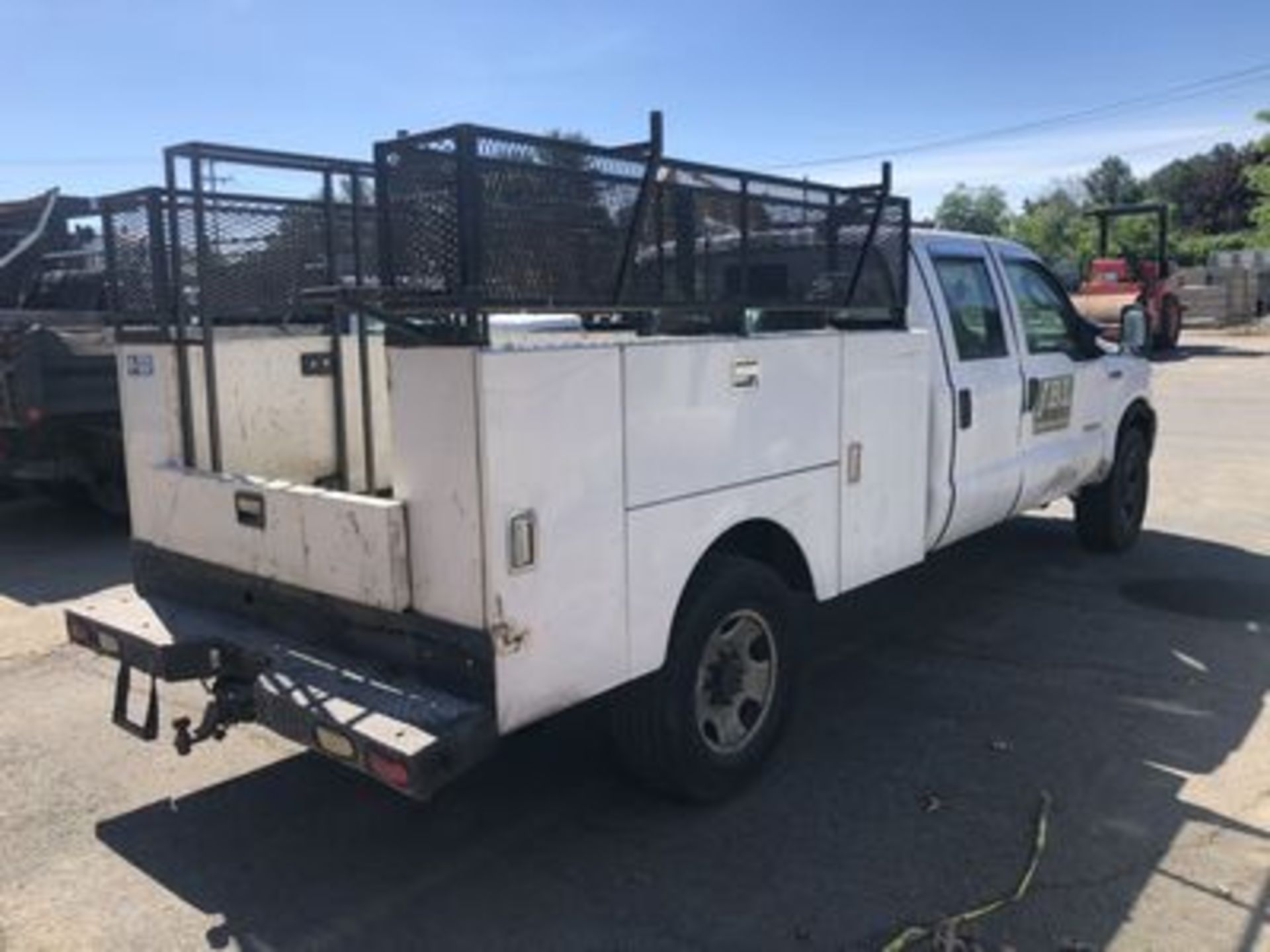 2007 FORD F-350XL SUPER DUTY UTILITY TRUCK, POWER STROKE, TURBO DIESEL, 4X4, AT, QUAD CAB., 8' BODY, - Image 3 of 4