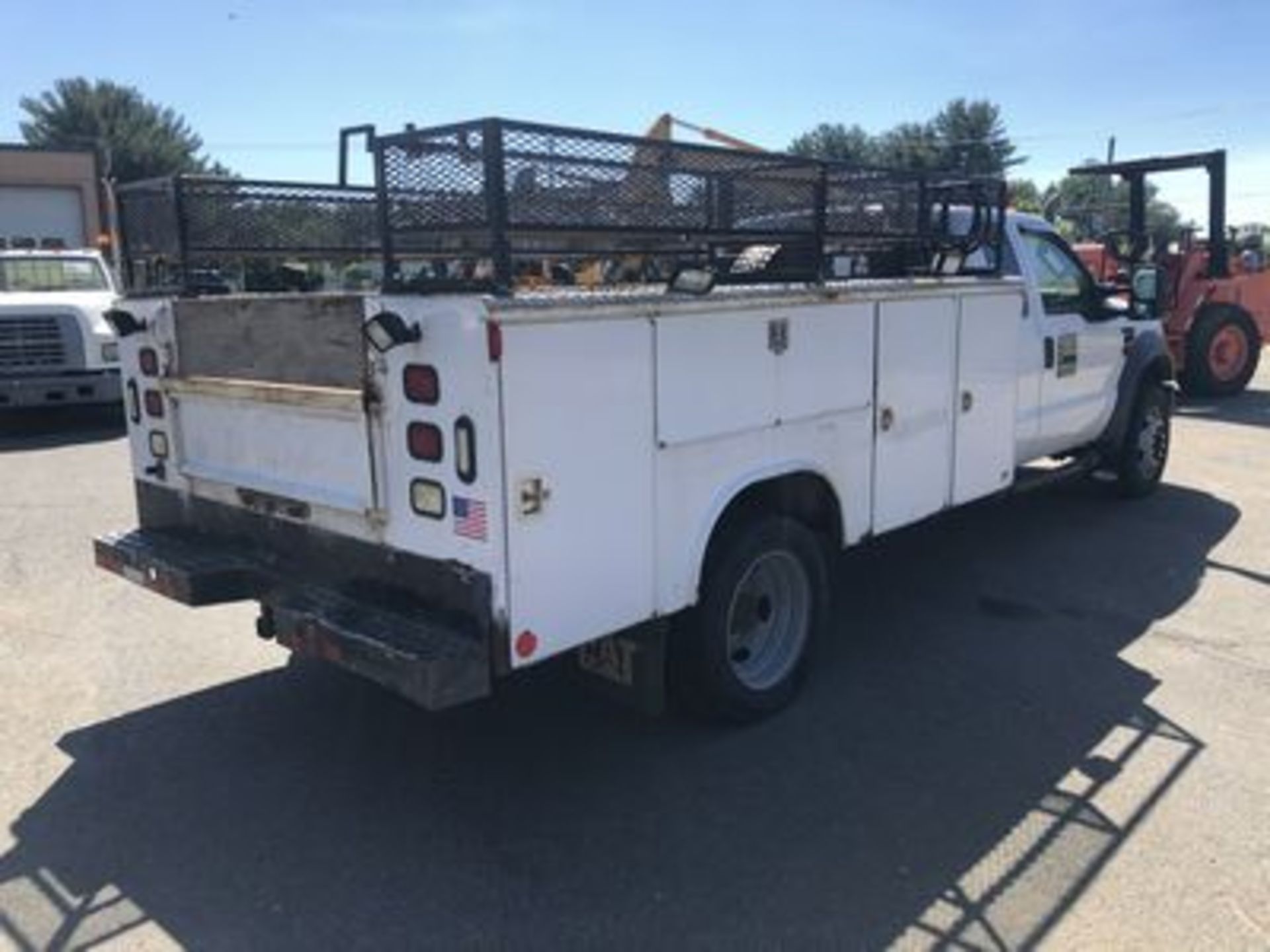 2008 FORD F-450XL SUPER DUTY UTILITY TRUCK, 4X4, EXT. CAB., AT, AC, 11' BODY W/ UPPER RACK, VIN# - Image 3 of 4