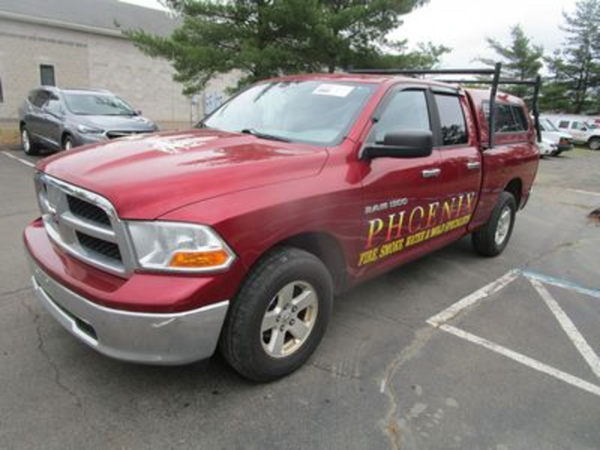 2012 DODGE RAM 1500SLT PICKUP TRUCK, 4X4, 4.7L ENGINE, V8 HEMI, AT, PB, PW, AC, 6' BED, LADDER RACK,