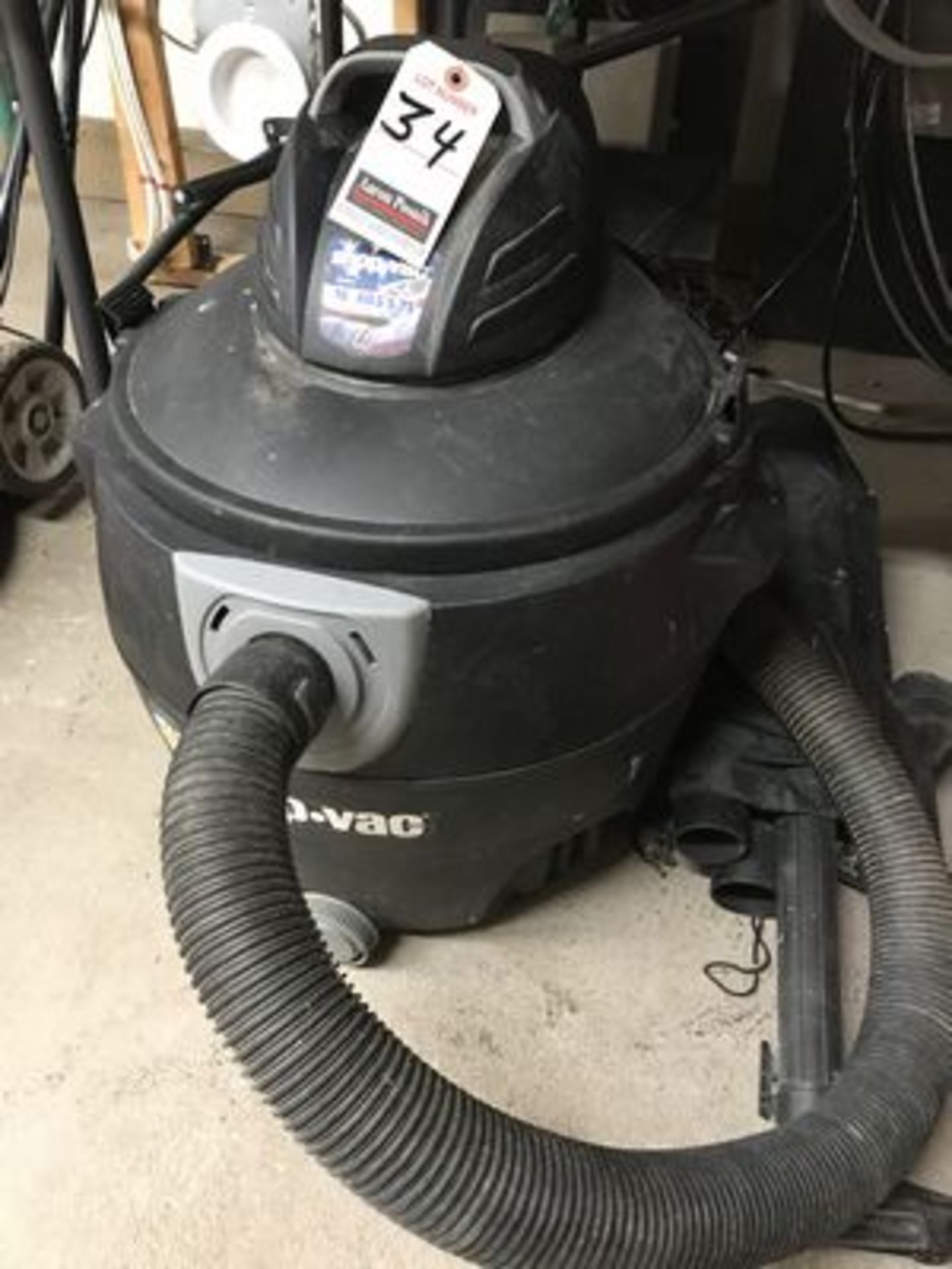 SHOP VAC 16-GAL. PORT. WET/DRY VAC.